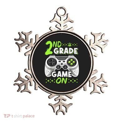 Game On 2nd Grade Back To School Funny Gamer Ornament