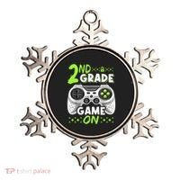 Game On 2nd Grade Back To School Funny Gamer Ornament thumb 0