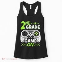 Game On 2nd Grade Back To School Funny Gamer Women's Tank Top thumb 0