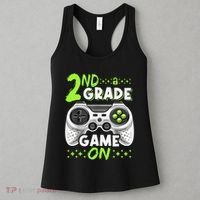 Game On 2nd Grade Back To School Funny Gamer Women's Tank Top thumb 3