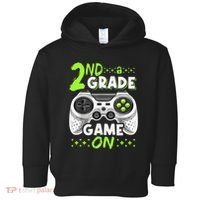 Game On 2nd Grade Back To School Funny Gamer Toddler Hoodie thumb 0