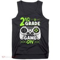 Game On 2nd Grade Back To School Funny Gamer Tank Top thumb 0