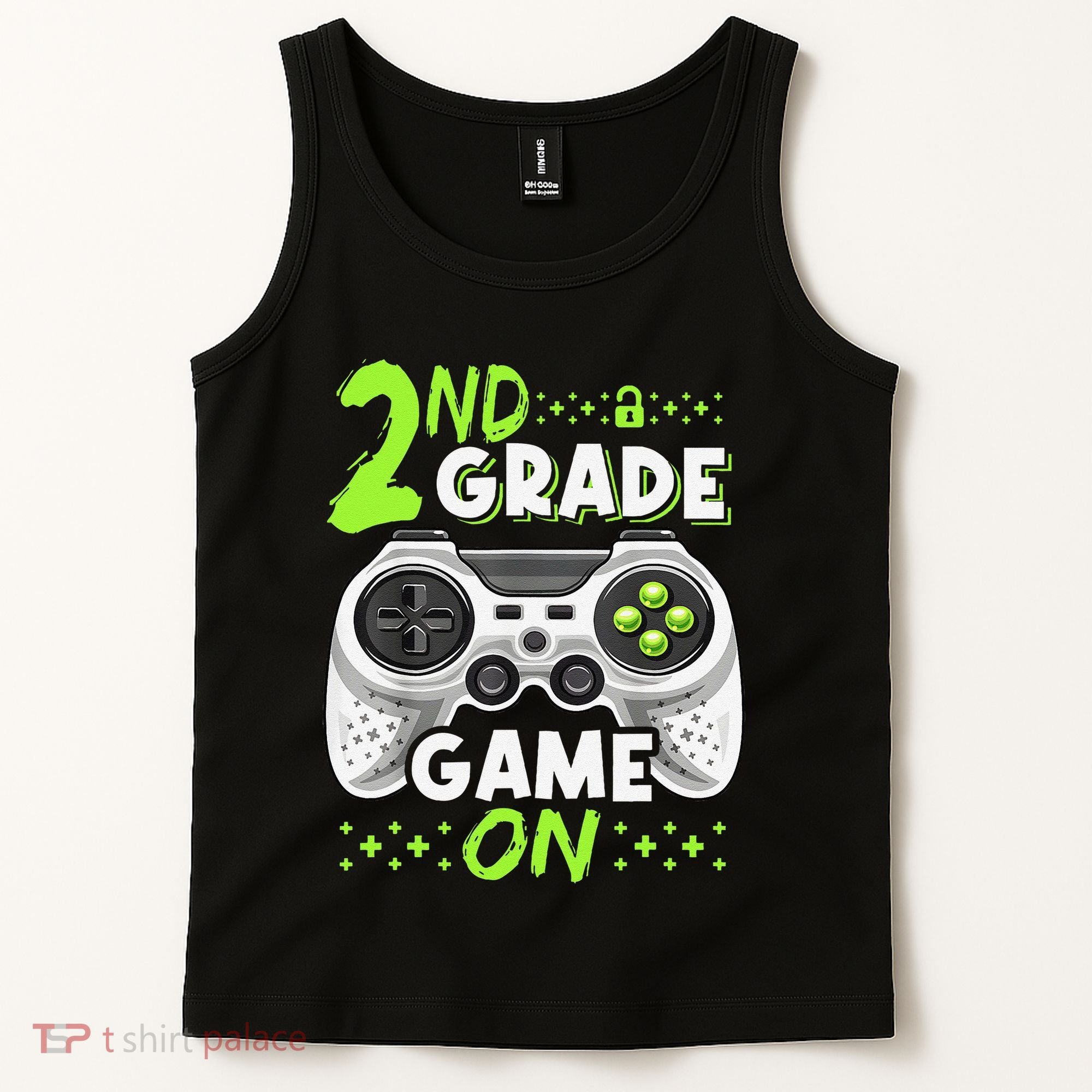 Game On 2nd Grade Back To School Funny Gamer Tank Top