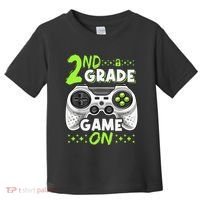 Game On 2nd Grade Back To School Funny Gamer Toddler T-Shirt thumb 0