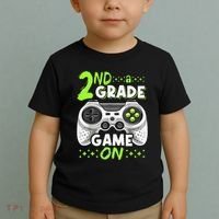 Game On 2nd Grade Back To School Funny Gamer Toddler T-Shirt thumb 2