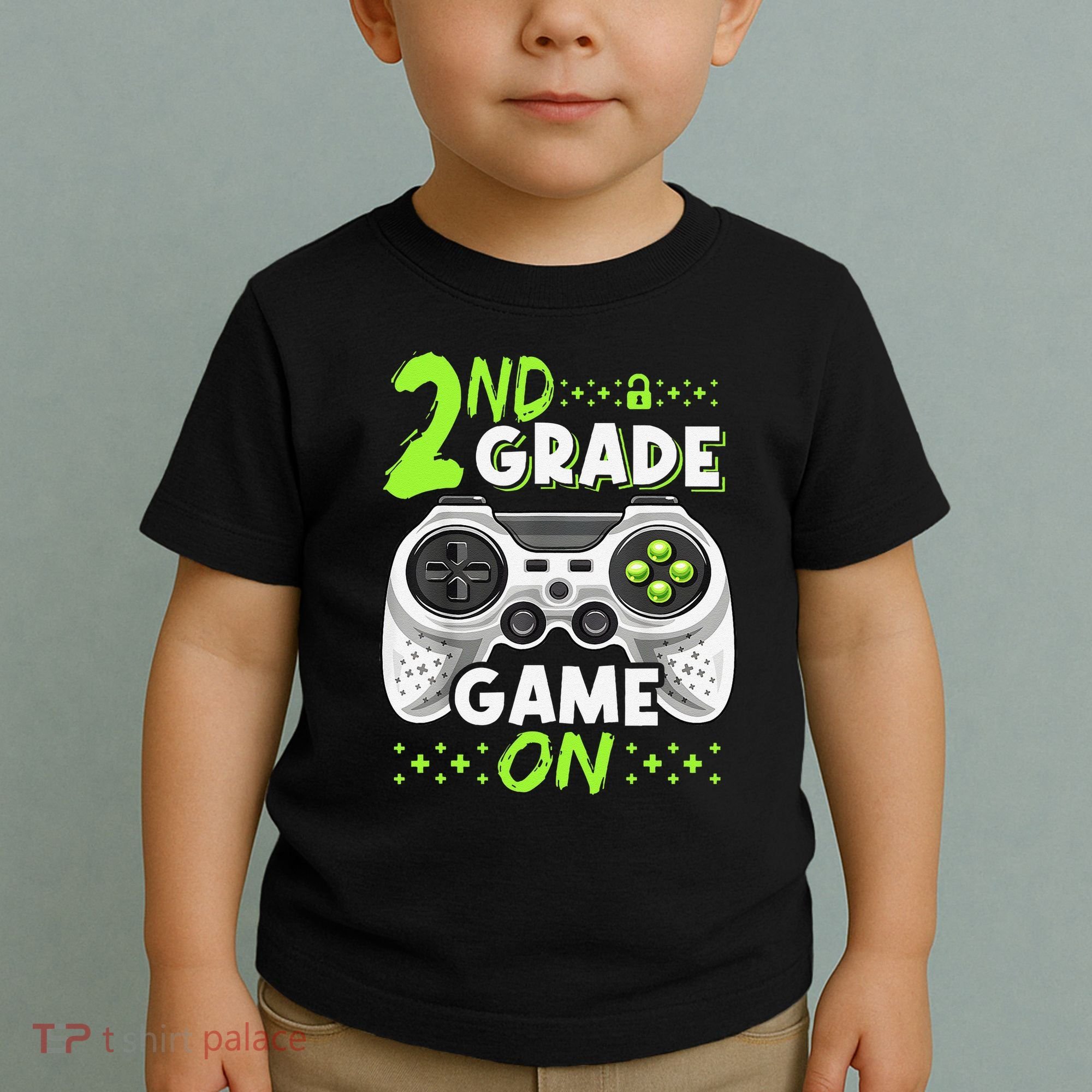Game On 2nd Grade Back To School Funny Gamer Toddler T-Shirt