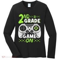 Game On 2nd Grade Back To School Funny Gamer Women's Long Sleeve Shirt thumb 0