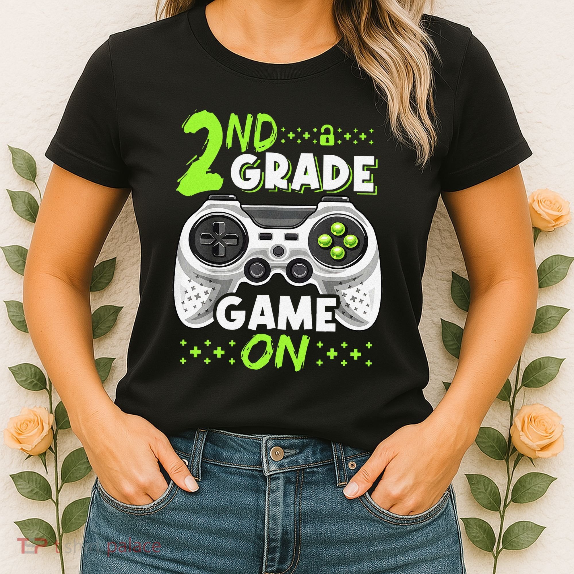 Game On 2nd Grade Back To School Funny Gamer Women's T-Shirt