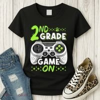 Game On 2nd Grade Back To School Funny Gamer Women's T-Shirt thumb 3