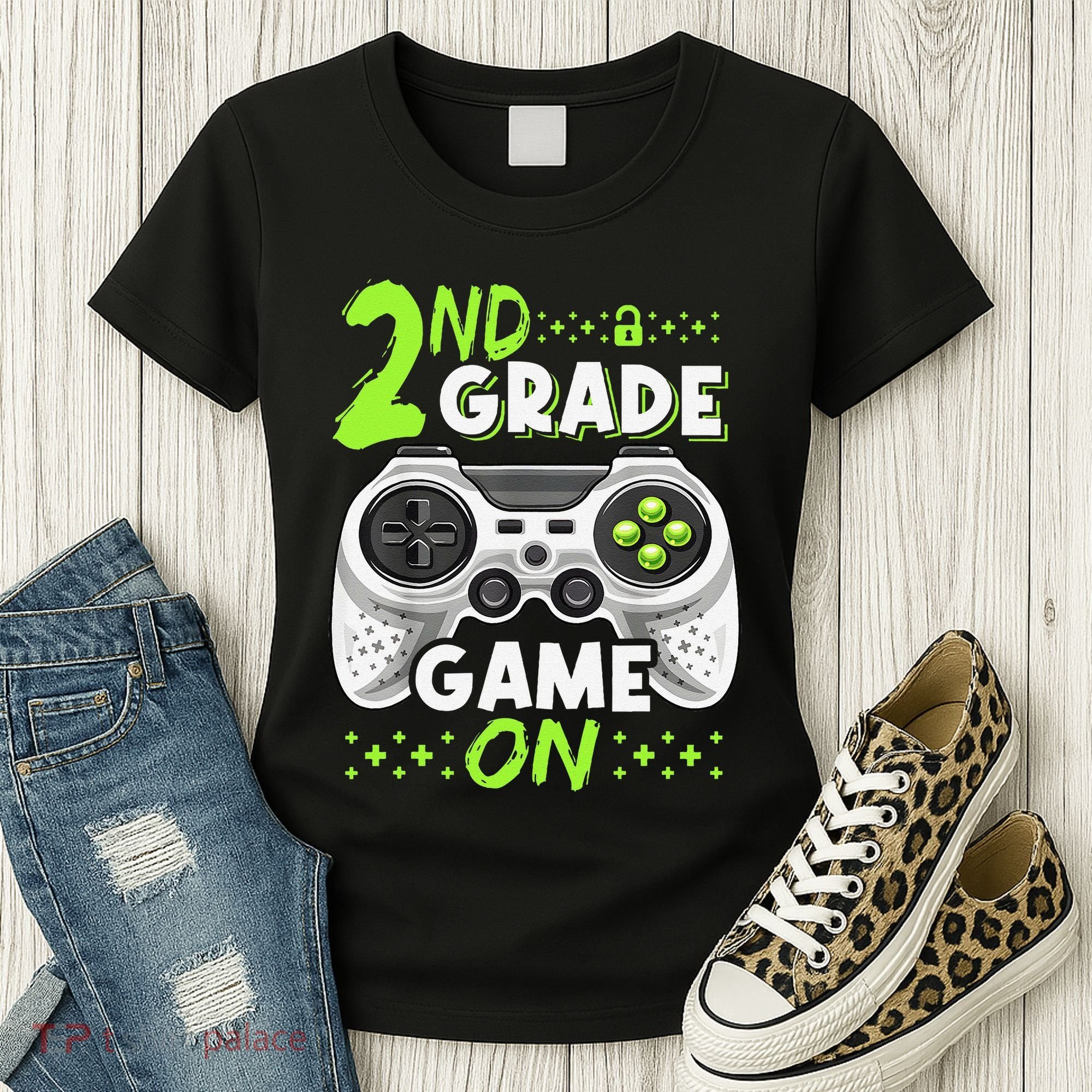 Game On 2nd Grade Back To School Funny Gamer Women's T-Shirt