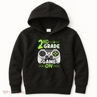 Game On 2nd Grade Back To School Funny Gamer Kids Hoodie thumb 0