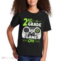 Game On 2nd Grade Back To School Funny Gamer Kids T-Shirt thumb 2
