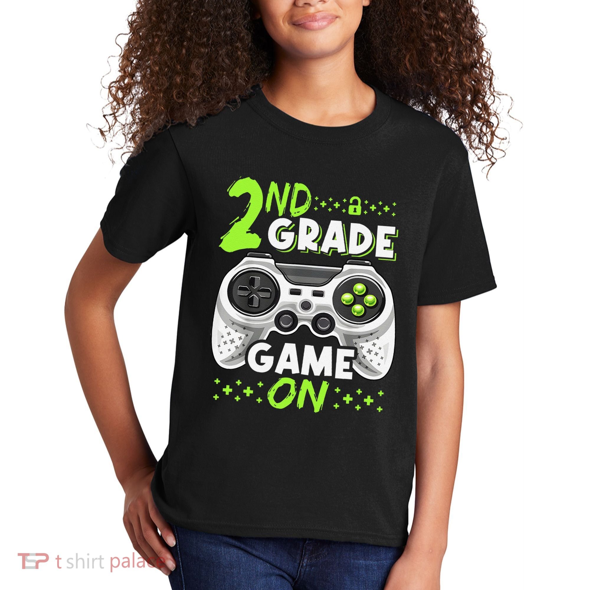 Game On 2nd Grade Back To School Funny Gamer Kids T-Shirt