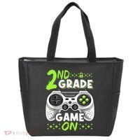 Game On 2nd Grade Back To School Funny Gamer Tote Bag thumb 0