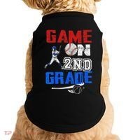 Game On 2nd Grade With Baseball Player First Day Of School Doggie Tank thumb 0