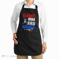 Game On 2nd Grade With Baseball Player First Day Of School Apron thumb 2