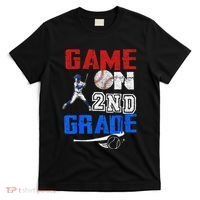 Game On 2nd Grade With Baseball Player First Day Of School T-Shirt thumb 0