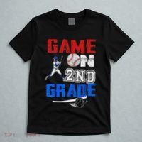 Game On 2nd Grade With Baseball Player First Day Of School T-Shirt thumb 5