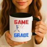 Game On 2nd Grade With Baseball Player First Day Of School Coffee Mug thumb 3