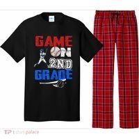 Game On 2nd Grade With Baseball Player First Day Of School Pajama Set thumb 0