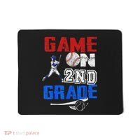 Game On 2nd Grade With Baseball Player First Day Of School Mousepad thumb 0