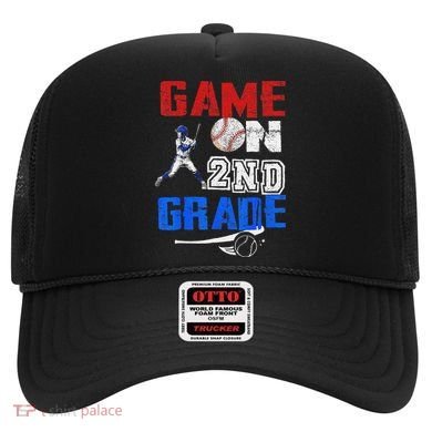 Game On 2nd Grade With Baseball Player First Day Of School Hat