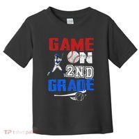 Game On 2nd Grade With Baseball Player First Day Of School Toddler T-Shirt thumb 0