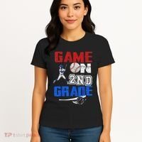 Game On 2nd Grade With Baseball Player First Day Of School Women's T-Shirt thumb 4