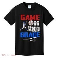 Game On 2nd Grade With Baseball Player First Day Of School Kids T-Shirt thumb 0