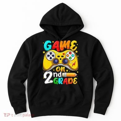 Game On 2nd Grade Back To School Gamer Hoodie