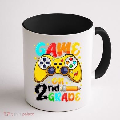 Game On 2nd Grade Back To School Gamer Coffee Mug back