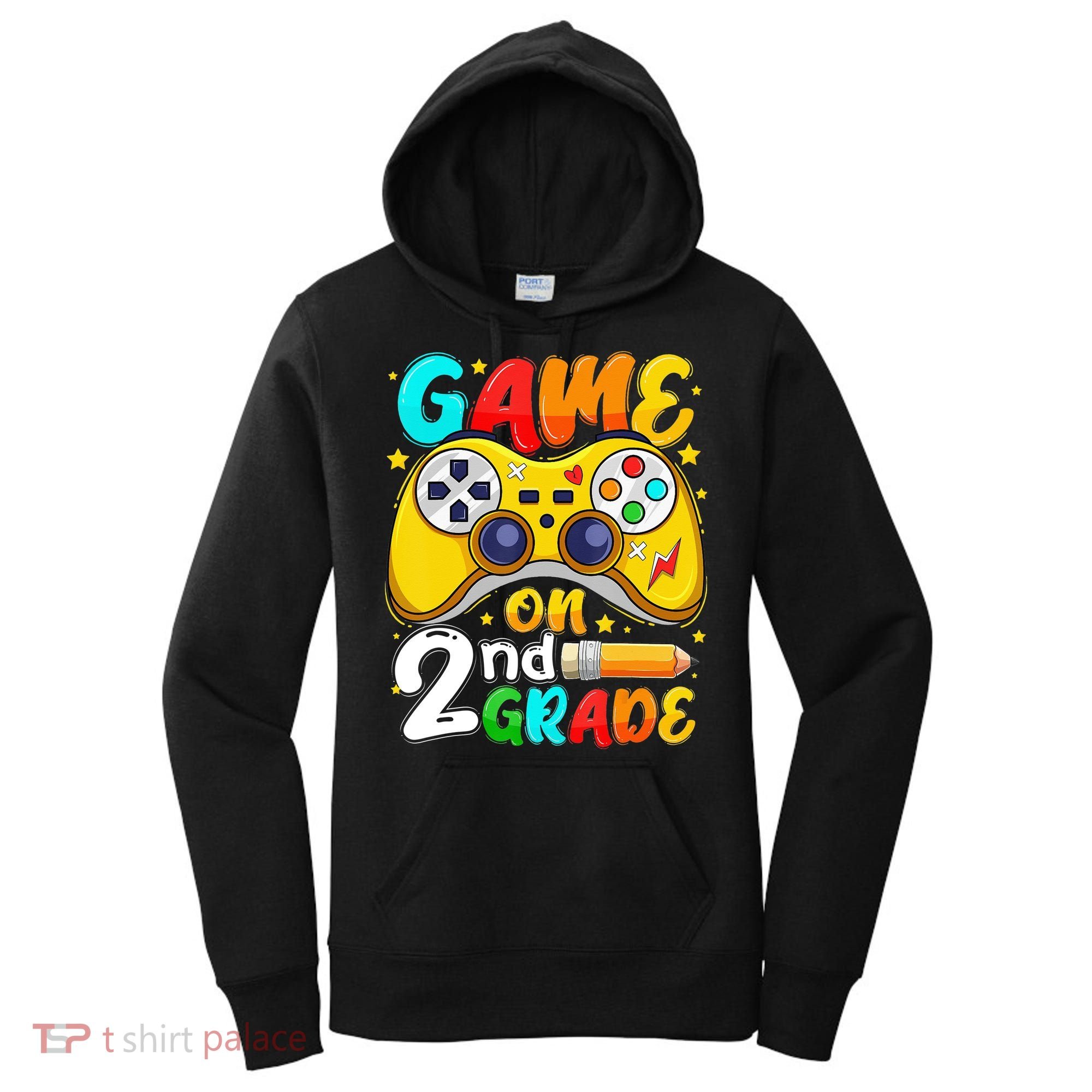 Game On 2nd Grade Back To School Gamer Women's Hoodie