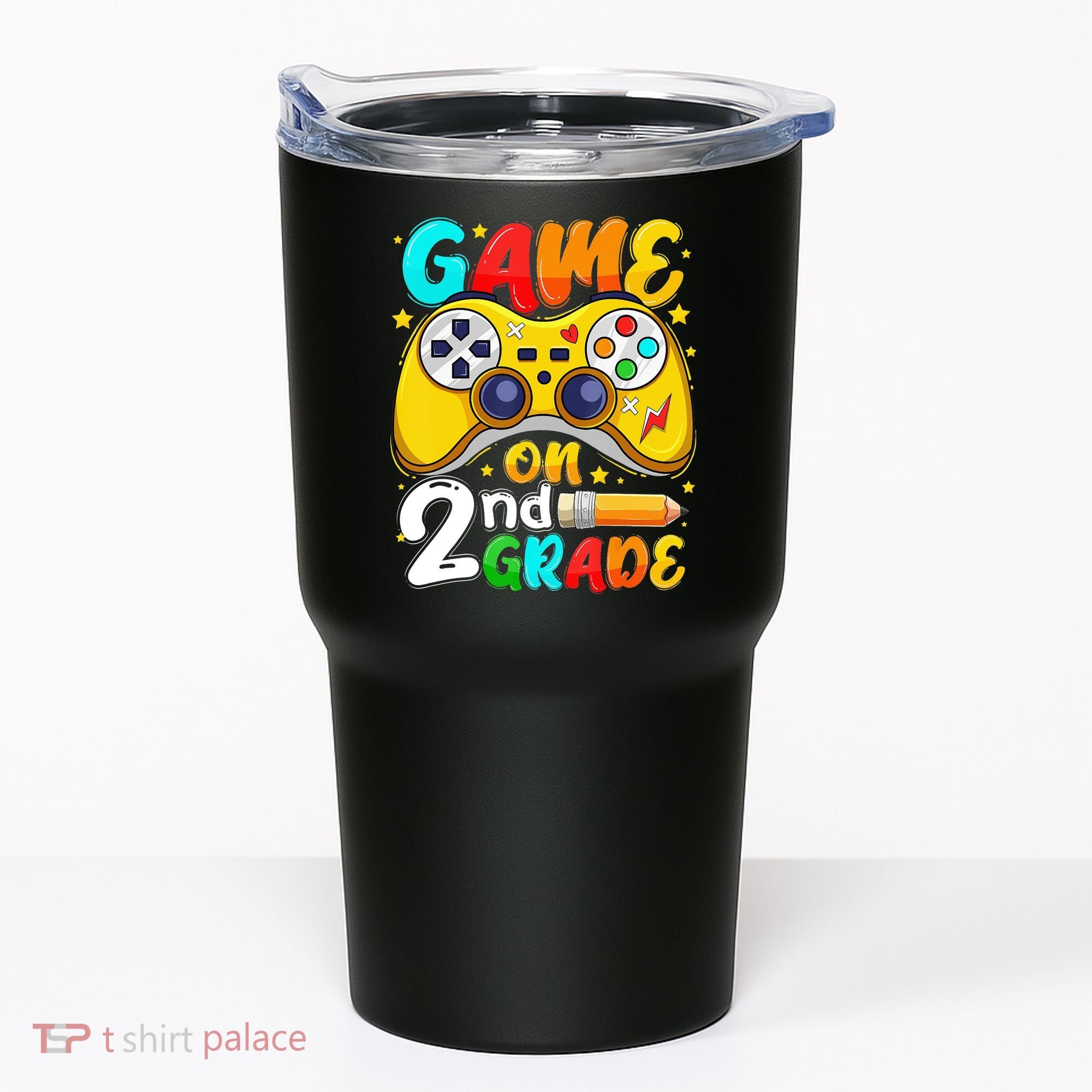 Game On 2nd Grade Back To School Gamer Tumbler