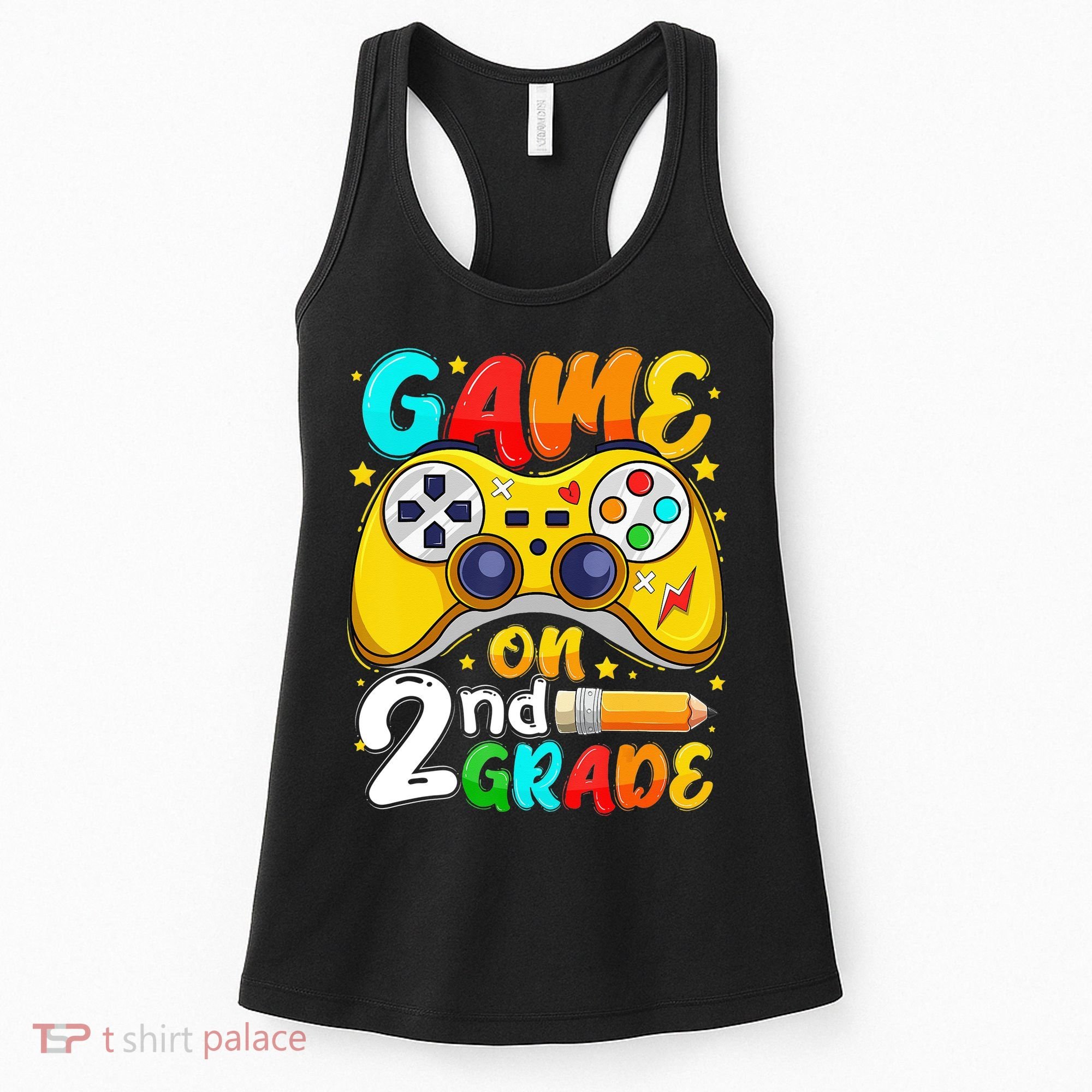 Game On 2nd Grade Back To School Gamer Women's Tank Top