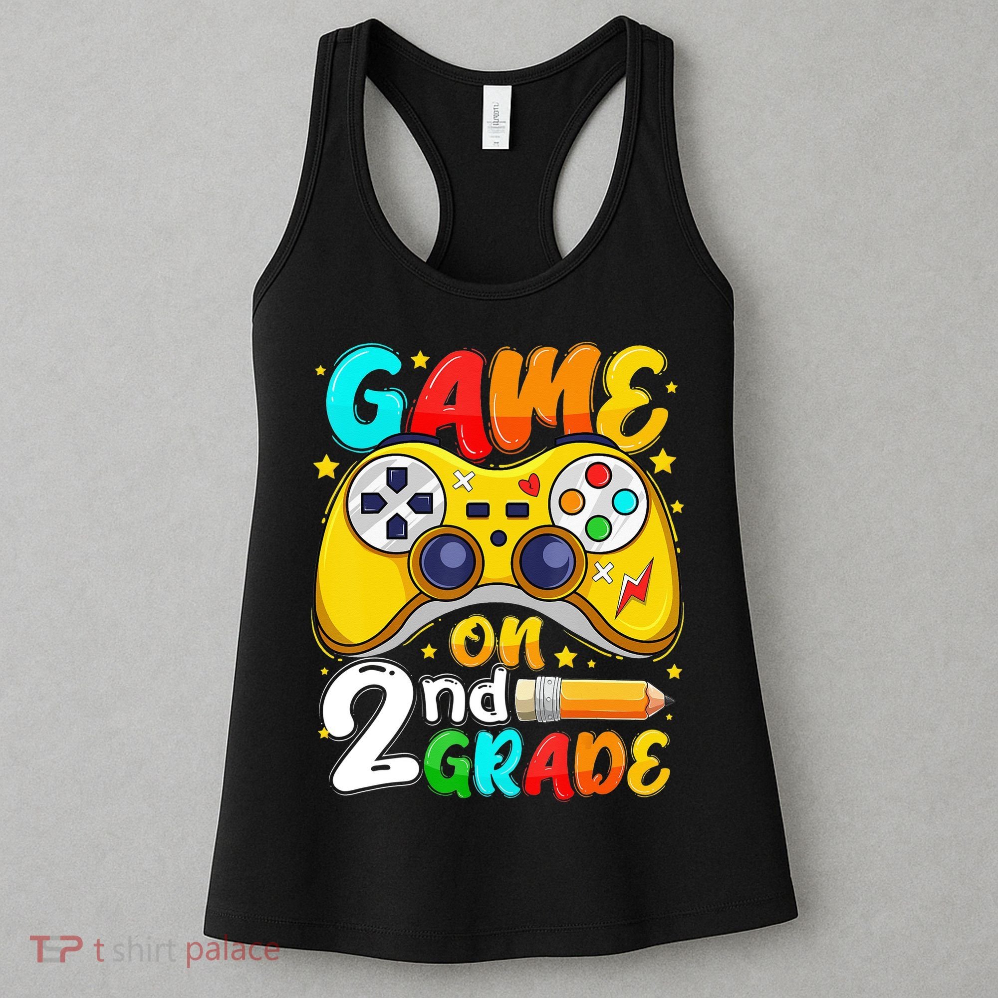 Game On 2nd Grade Back To School Gamer Women's Tank Top