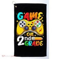 Game On 2nd Grade Back To School Gamer Golf Towel thumb 0
