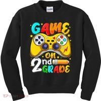 Game On 2nd Grade Back To School Gamer Kids Sweatshirt thumb 0