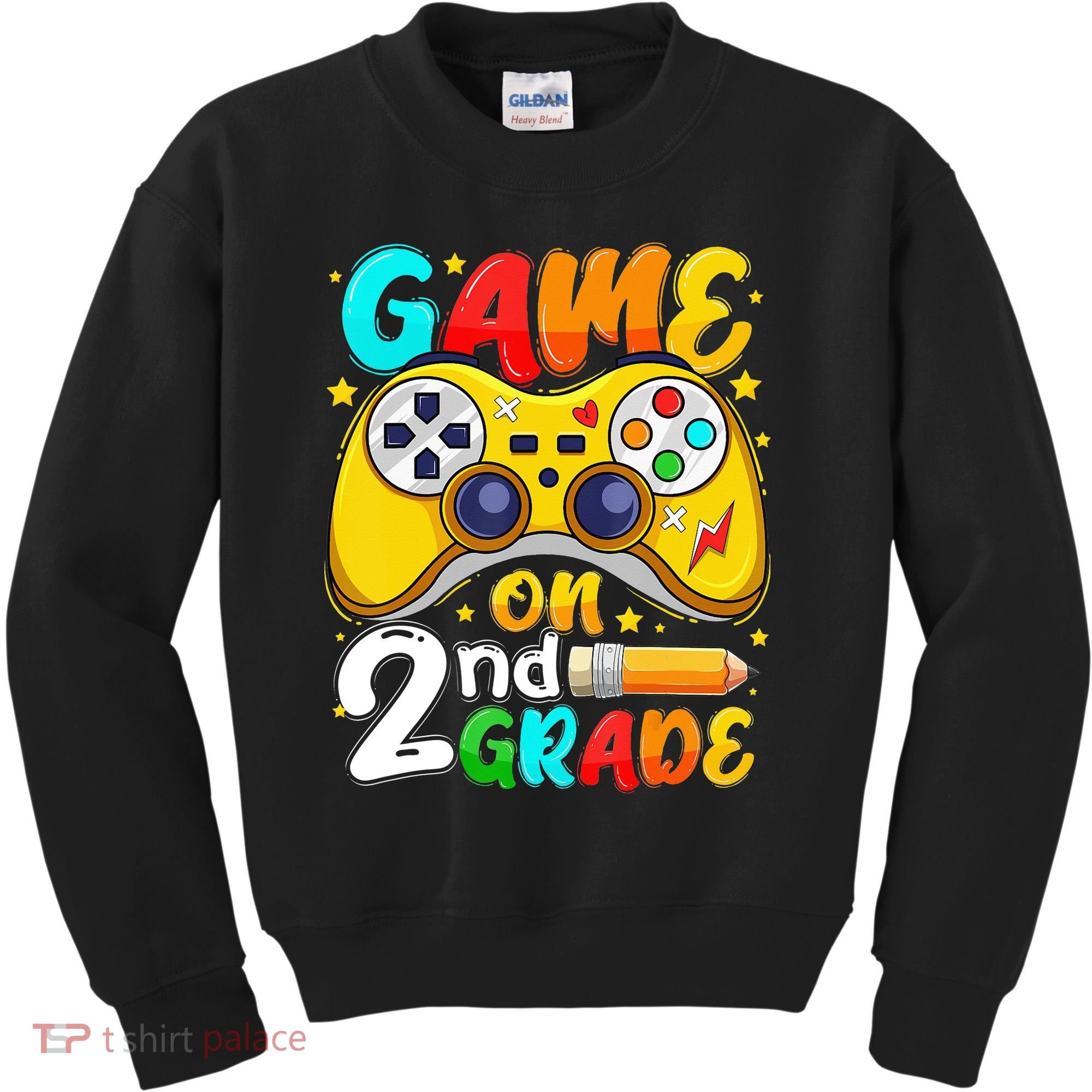 Game On 2nd Grade Back To School Gamer Kids Sweatshirt