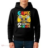 Game On 2nd Grade Back To School Gamer Kids Hoodie thumb 4