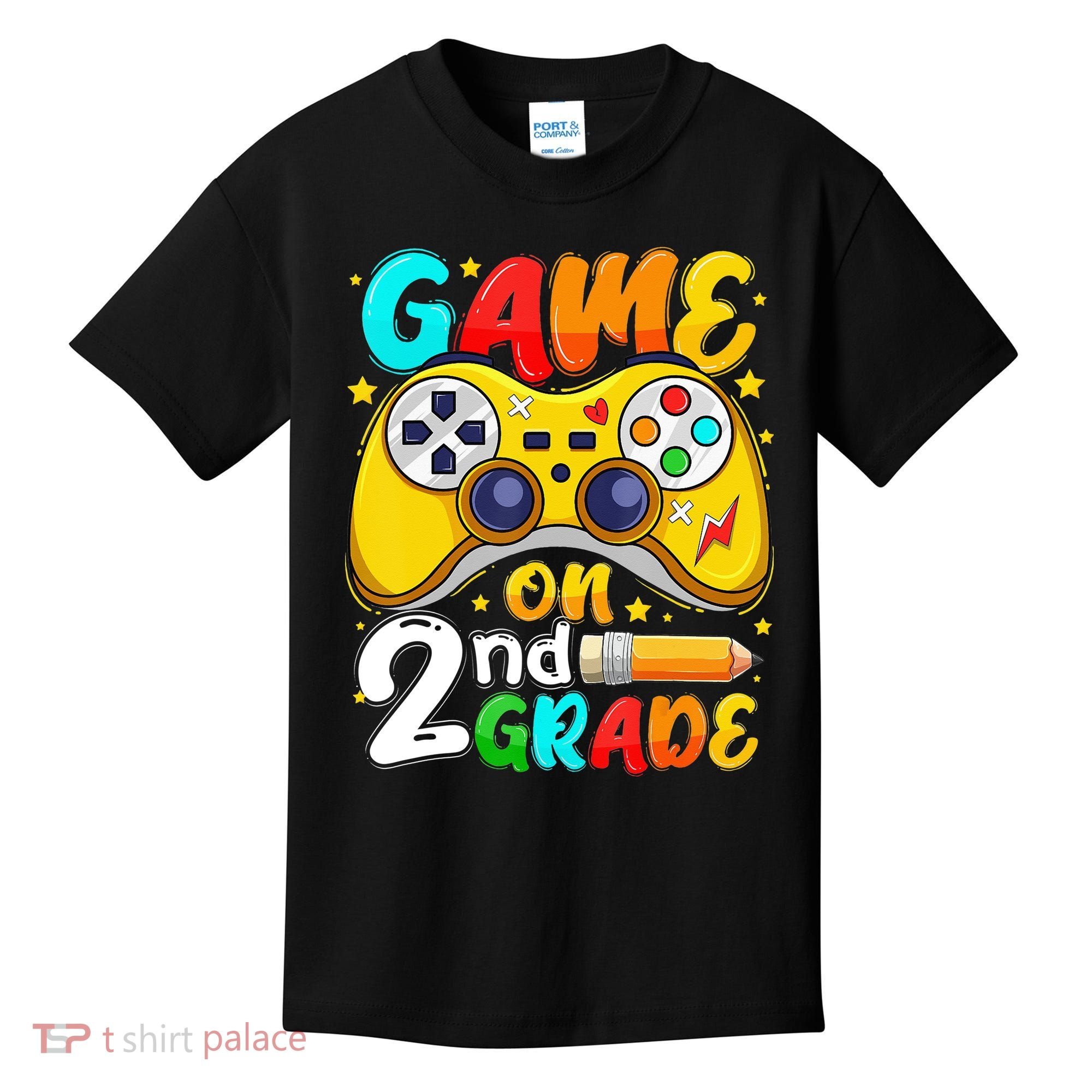 Game On 2nd Grade Back To School Gamer Kids T-Shirt