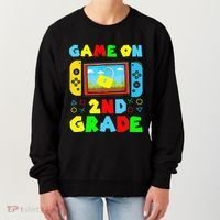 Game On 2nd Grade Back To School Funny Gamer Women's Sweatshirt thumb 0