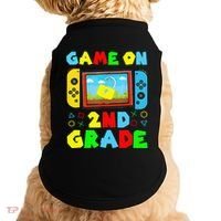 Game On 2nd Grade Back To School Funny Gamer Doggie Tank thumb 0