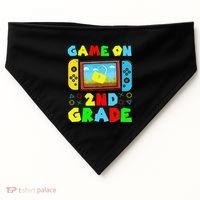 Game On 2nd Grade Back To School Funny Gamer USA-Made Doggie Bandana thumb 0