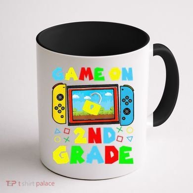 Game On 2nd Grade Back To School Funny Gamer Coffee Mug back