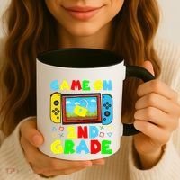 Game On 2nd Grade Back To School Funny Gamer Coffee Mug thumb 3