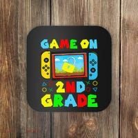 Game On 2nd Grade Back To School Funny Gamer Coaster thumb 0