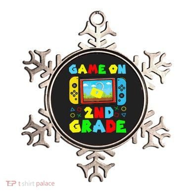 Game On 2nd Grade Back To School Funny Gamer Ornament