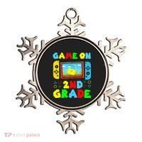 Game On 2nd Grade Back To School Funny Gamer Ornament thumb 0