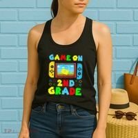 Game On 2nd Grade Back To School Funny Gamer Women's Tank Top thumb 2