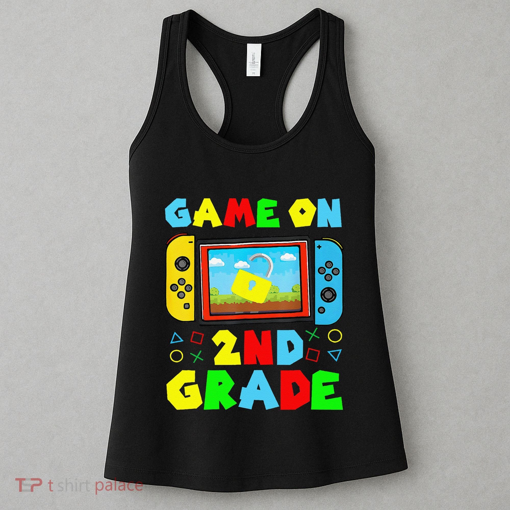 Game On 2nd Grade Back To School Funny Gamer Women's Tank Top
